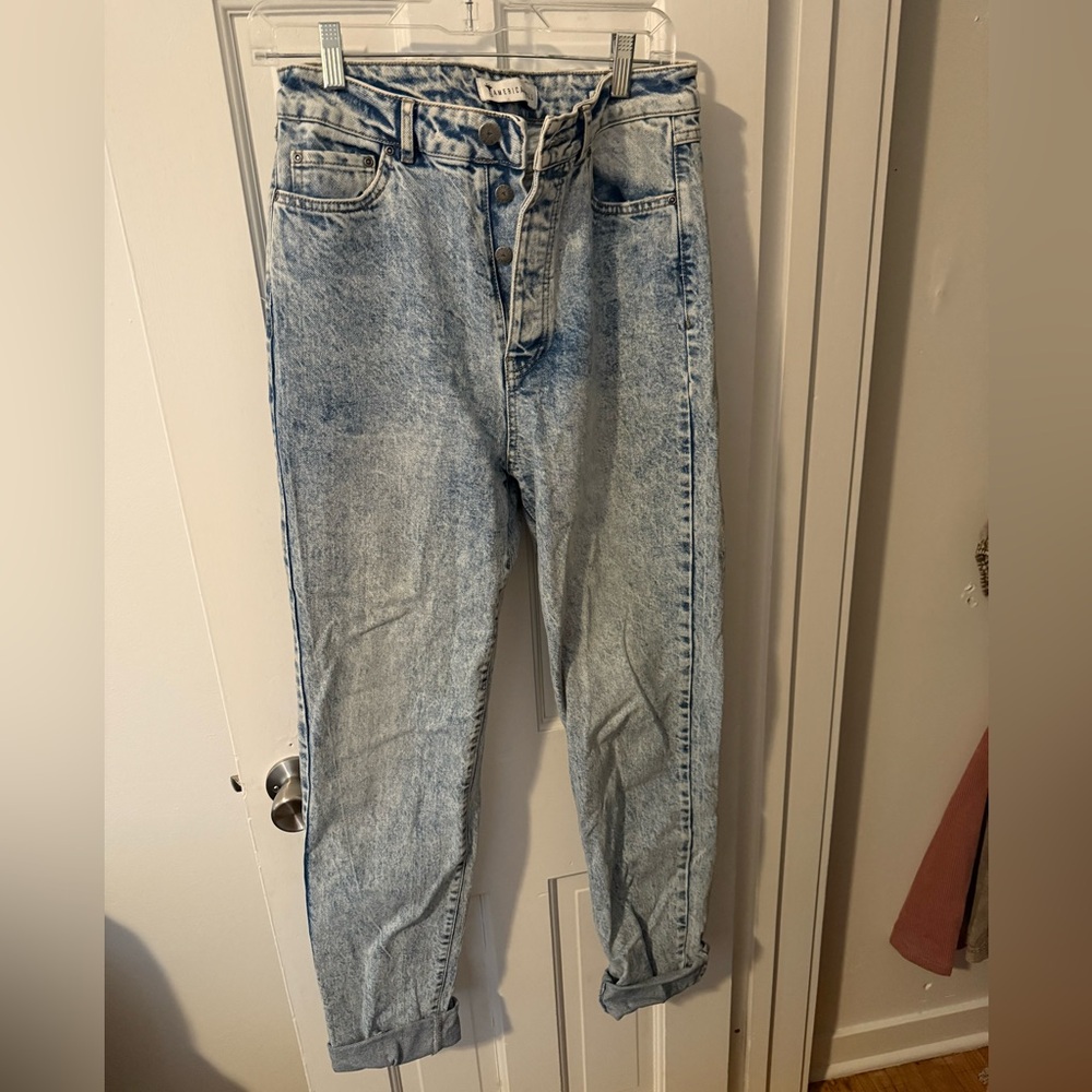 Classic Light Wash Straight Leg Jeans